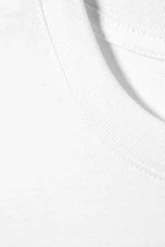 Shrunken Short-Sleeved Cotton T-Shirt – White