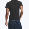 Shrunken Short-Sleeved Cotton T-Shirt – Worn Black