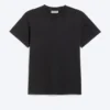 Shrunken Short-Sleeved Cotton T-Shirt – Worn Black