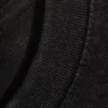 Shrunken Short-Sleeved Cotton T-Shirt – Worn Black