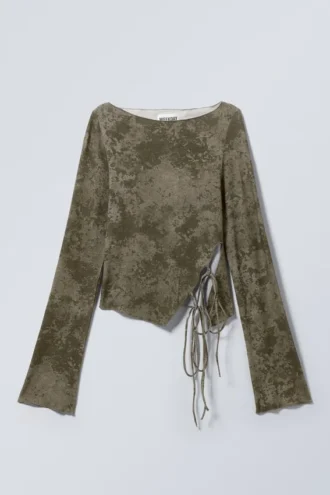 Side Tie Top – Taupe – Smoked Granite