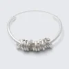 Silver Plated Multi-Ring Necklace – Silver