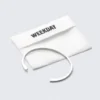 Silver-Plated Open Cuff Bracelet – Silver