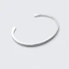 Silver-Plated Open Cuff Bracelet – Silver