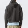Simon Graphic Scuba Zip Hoodie – Dark Grey – Embroidered