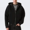 Simon Scuba Zip Hoodie – Black