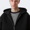 Simon Scuba Zip Hoodie – Black