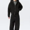 Simon Scuba Zip Hoodie – Black