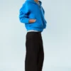 Simon Scuba Zip Hoodie – Bright Blue