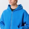 Simon Scuba Zip Hoodie – Bright Blue