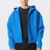 Simon Scuba Zip Hoodie – Bright Blue