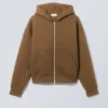 Simon Scuba Zip Hoodie – Brown