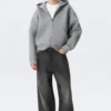 Simon Scuba Zip Hoodie – Grey Melange