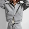 Simon Scuba Zip Hoodie – Grey Melange