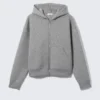 Simon Scuba Zip Hoodie – Grey Melange