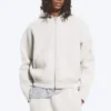 Simon Scuba Zip Hoodie – Light Dusty Mole