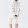 Single-Breasted Oversized Blazer – Off-White