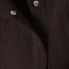 Sleeveless Asymmetric Peplum Top – Dark Brown