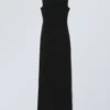 Sleeveless Cotton Jersey Maxi Dress – Black