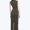 Sleeveless Cotton Jersey Maxi Dress – Dark Grey