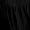 Sleeveless Twill Mini Dress – Black
