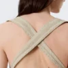 Sleeveless V-Neck Zip Top – Light Mole