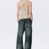 Sleeveless V-Neck Zip Top – Light Mole