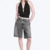 Sleeveless Waterfall Top – Black