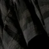 Sleevless Asymmetric Ruffled Maxi Dress – Dark Grey Check