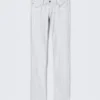 Sleezie Low Rise Skinny Cracked Jeans – White | Cheap Monday Gb