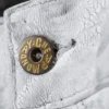 Sleezie Low Rise Skinny Cracked Jeans – White | Cheap Monday Gb