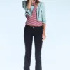 Sleezie Low Waist Skinny Straight Jeans – Extra Blue Rinse