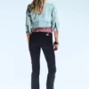 Sleezie Low Waist Skinny Straight Jeans – Extra Blue Rinse