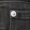 Sleezie Low Waist Skinny Straight Jeans – Swab Black