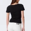 Slim Deep V-Neck T-Shirt – Black