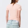 Slim Deep V-Neck T-Shirt – Dusty Pink