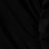 Slim Fit Draped Lyocell Top – Black