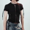Slim Fit Knot Tee – Black