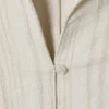Slim Fit Textured Blouse – Light Beige
