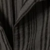 Slim Fit Textured Blouse – Striped Dark Grey