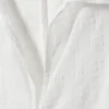 Slim Fit Textured Blouse – White