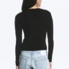 Slim Fitted Long Sleeve – Black