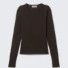 Slim Fitted Long Sleeve – Dark Brown