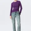 Slim Fitted Long Sleeve – Dark Purple