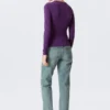 Slim Fitted Long Sleeve – Dark Purple