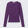 Slim Fitted Long Sleeve – Dark Purple