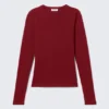 Slim Fitted Long Sleeve – Dark Red