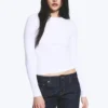 Slim Fitted Long Sleeve – White