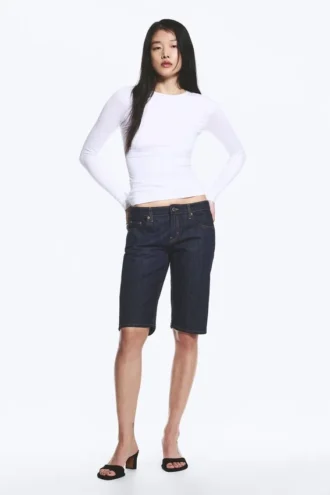 Slim Fitted Long Sleeve – White