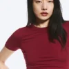 Slim Fitted T-Shirt – Dark Red